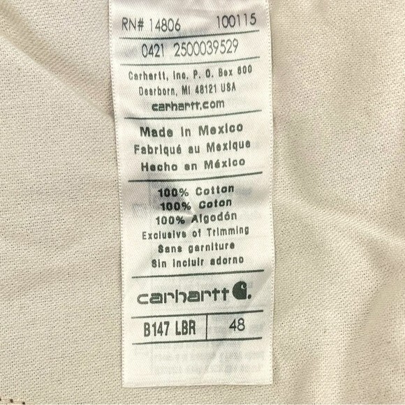 CARHARTT LOOSE FIT CANVAS UTILITY WORK SHORT Size 48 - Picture 7 of 7